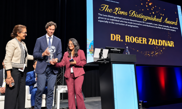Roger Zaldivar, el oftalmólogo argentino recibió en Londres uno de los máximos reconocimientos en cirugía refractiva